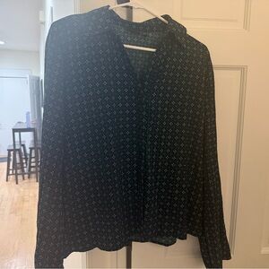 Women's blue/green Floral Blouse